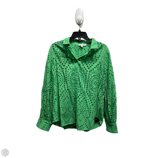 Top Long Sleeve By Chicos In Green, Size: L
