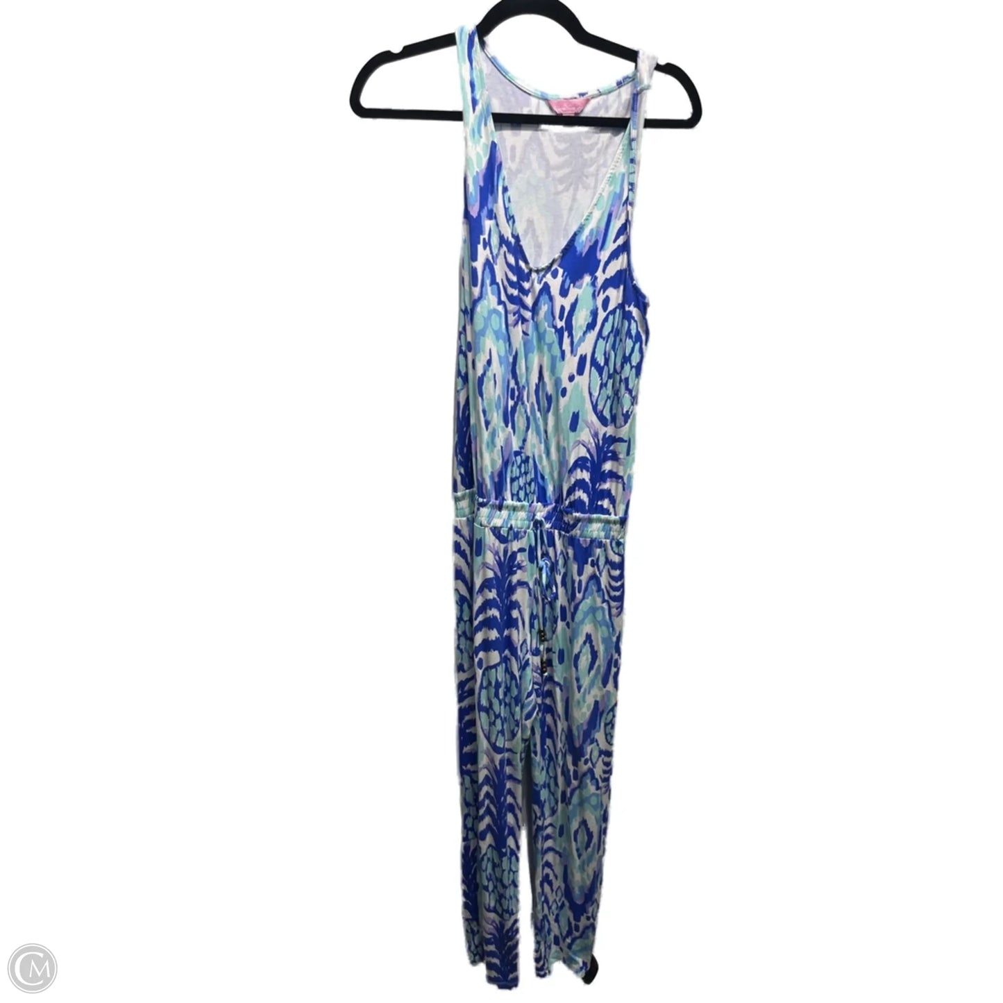 Jumpsuit Designer By Lilly Pulitzer In Blue & White, Size: Xs
