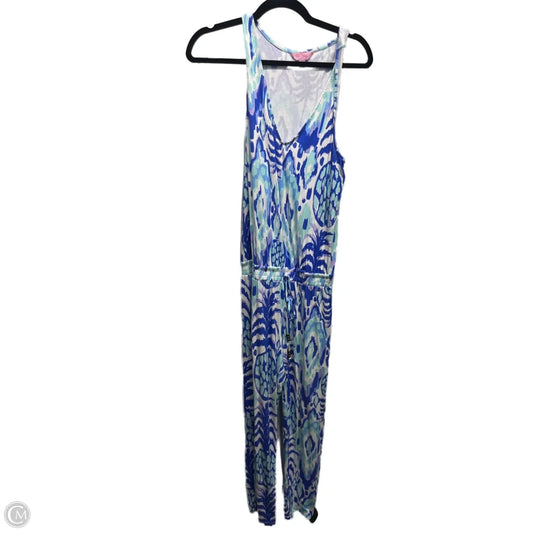 Jumpsuit Designer By Lilly Pulitzer In Blue & White, Size: Xs