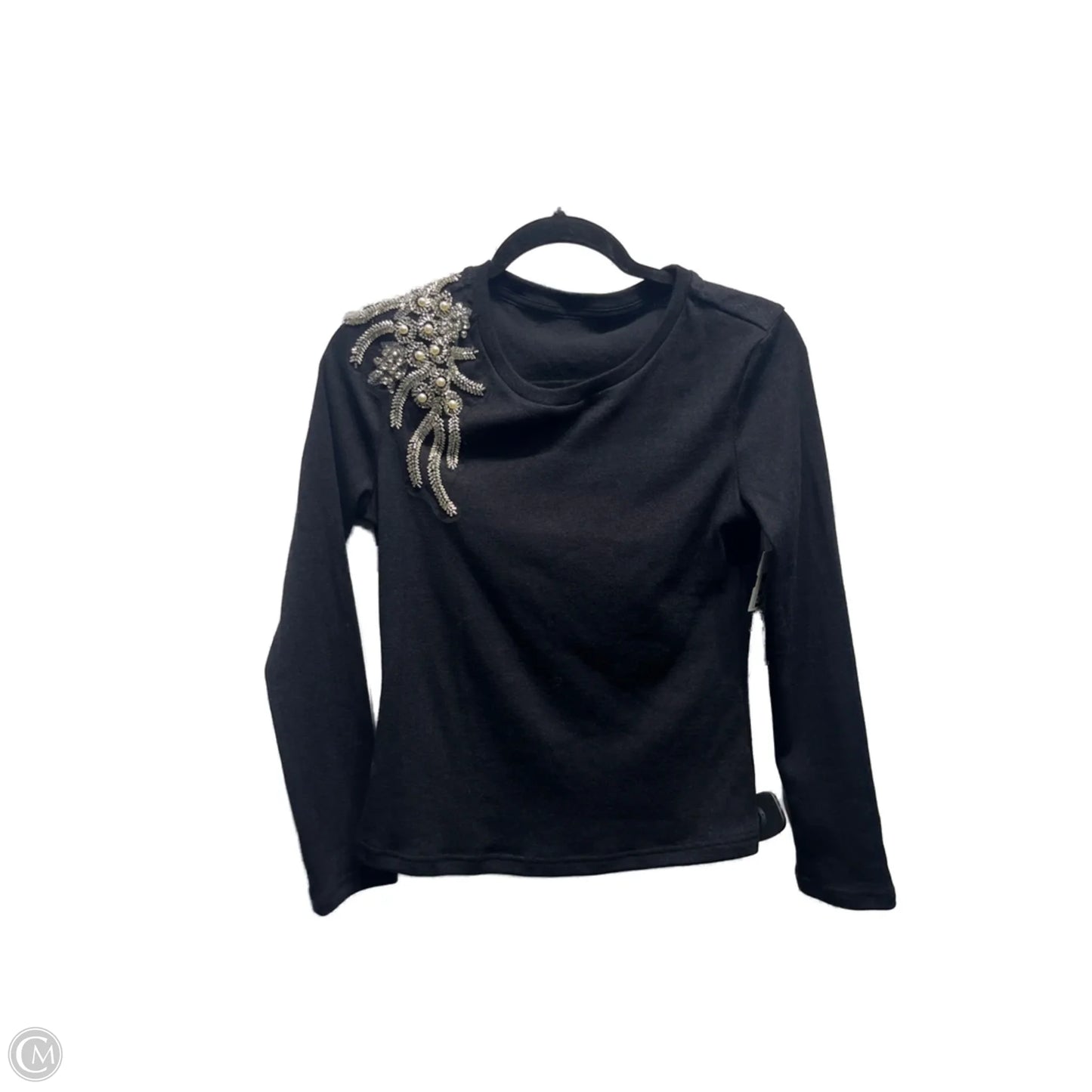 Top Long Sleeve By Clothes Mentor In Black, Size: S