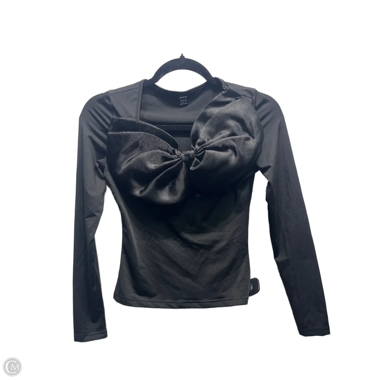 Top Long Sleeve By Shein In Black, Size: S