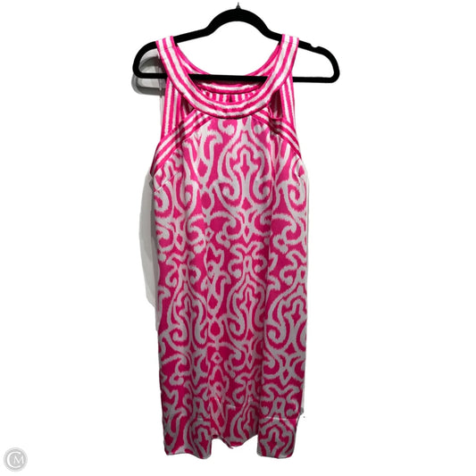 Dress Casual Short By Gretchen Scott In Pink & White, Size: Xl