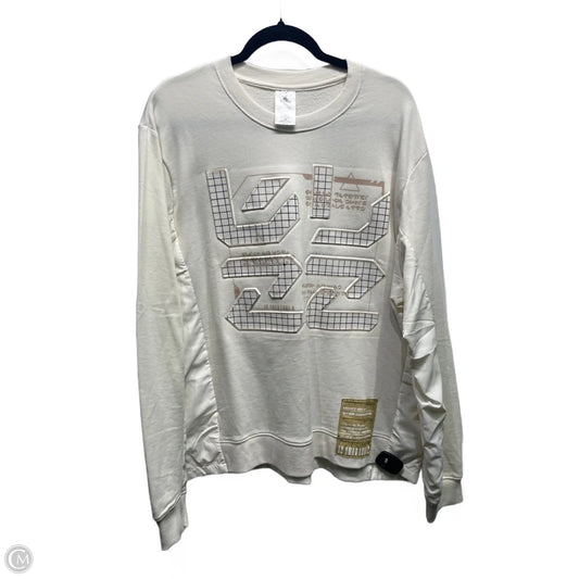 Sweatshirt Crewneck By Disney Store In Cream, Size: L