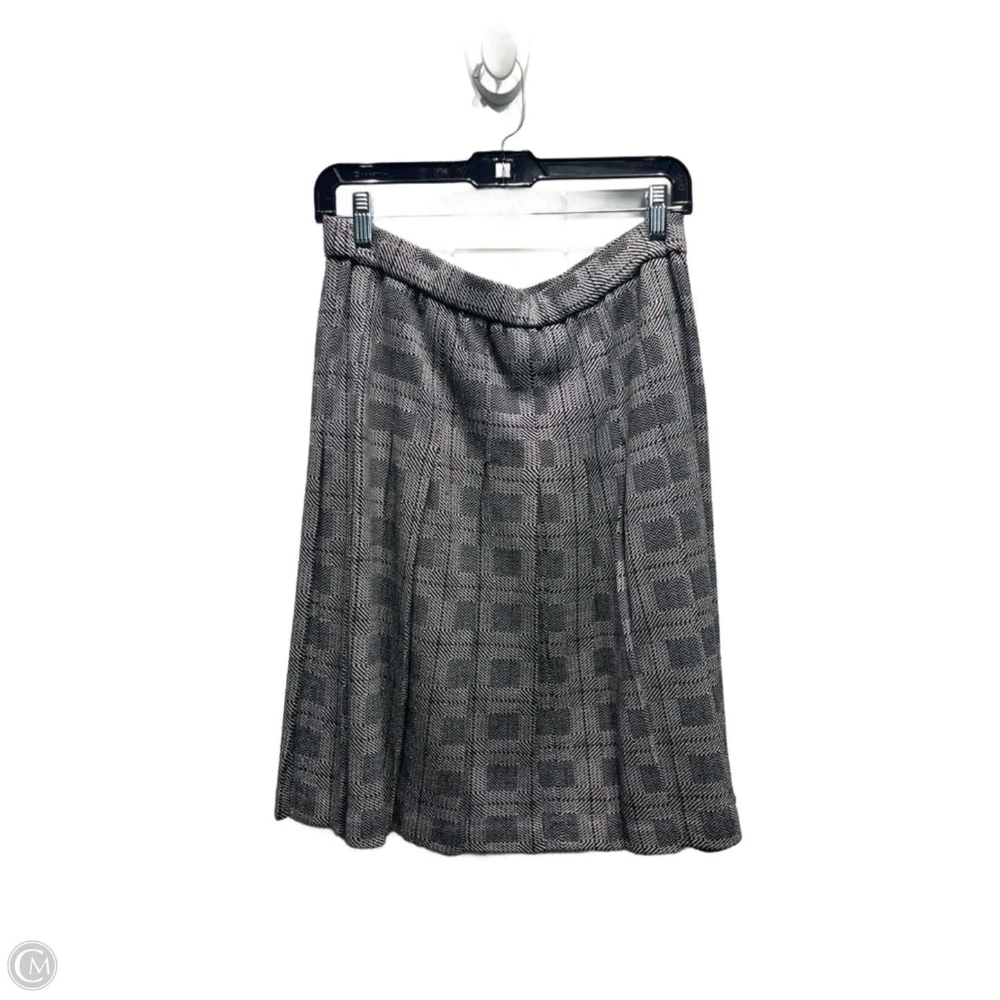 Skirt Luxury Designer By St John Collection In Black & White, Size: 12