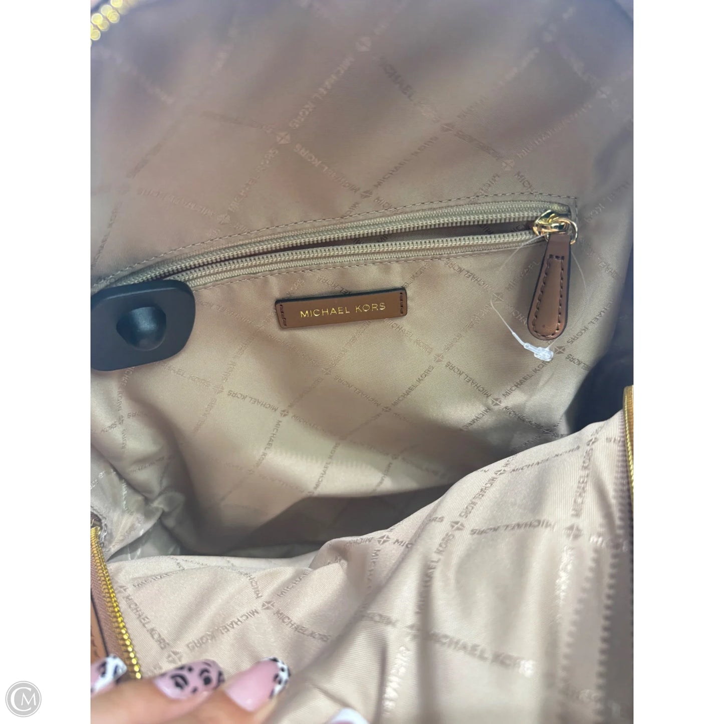 Backpack Designer By Michael Kors, Size: Medium