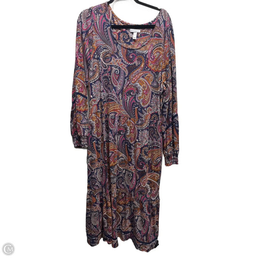 Dress Casual Maxi By canyon retreat In Blue & Purple, Size: Xl