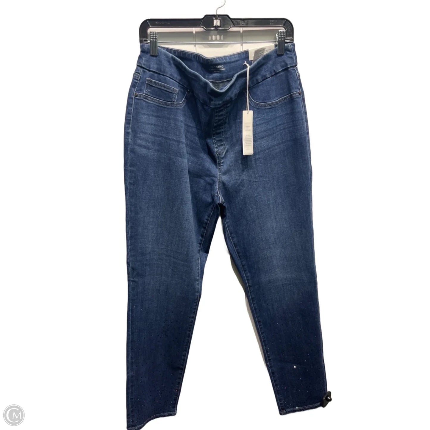 Jeans Jeggings By Chicos In Blue Denim, Size: L
