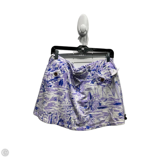 Skirt Designer By Lilly Pulitzer In Purple & White, Size: L