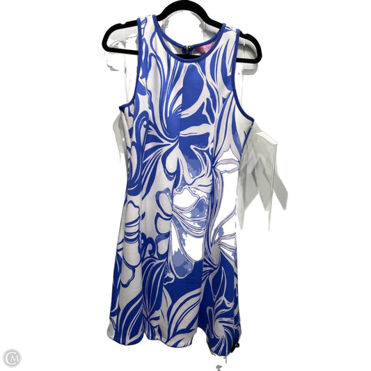 Dress Designer By Lilly Pulitzer In Blue & White, Size: L