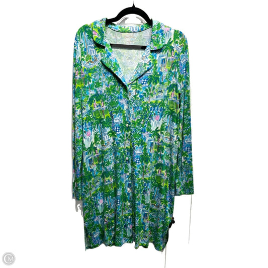 Pajamas Designer By Lilly Pulitzer In Blue & Green, Size: L