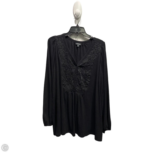 Top Long Sleeve By Torrid In Black, Size: 2x