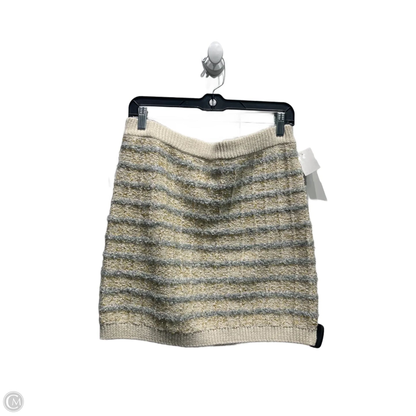 Skirt Mini & Short By Happily Grey In Cream & Grey, Size: Xl
