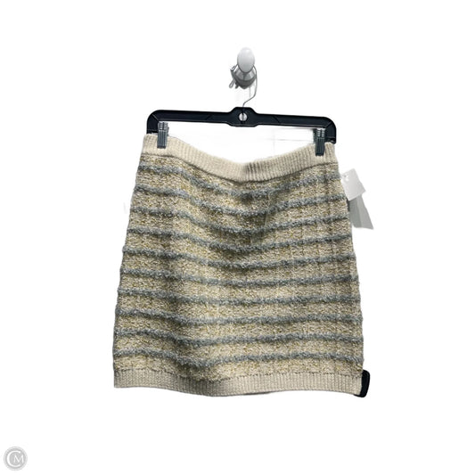 Skirt Mini & Short By Happily Grey In Cream & Grey, Size: Xl
