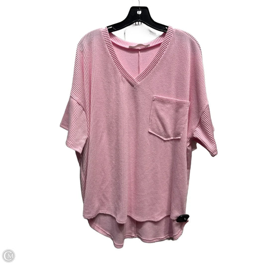 Top Short Sleeve By Altard State In Pink, Size: Xl