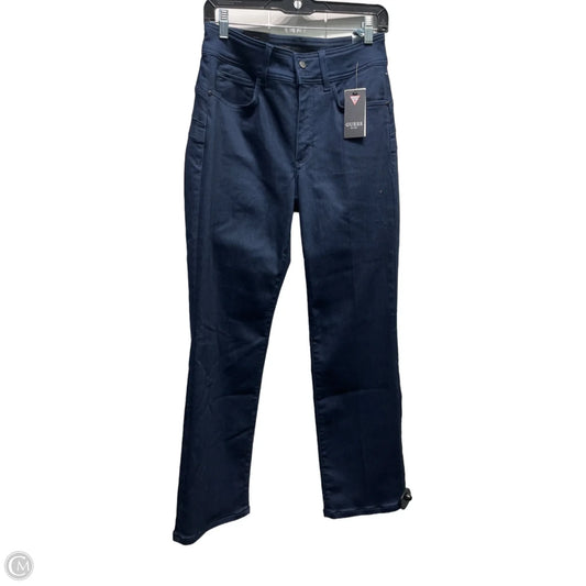 Jeans Boot Cut By Guess In Blue Denim, Size: L