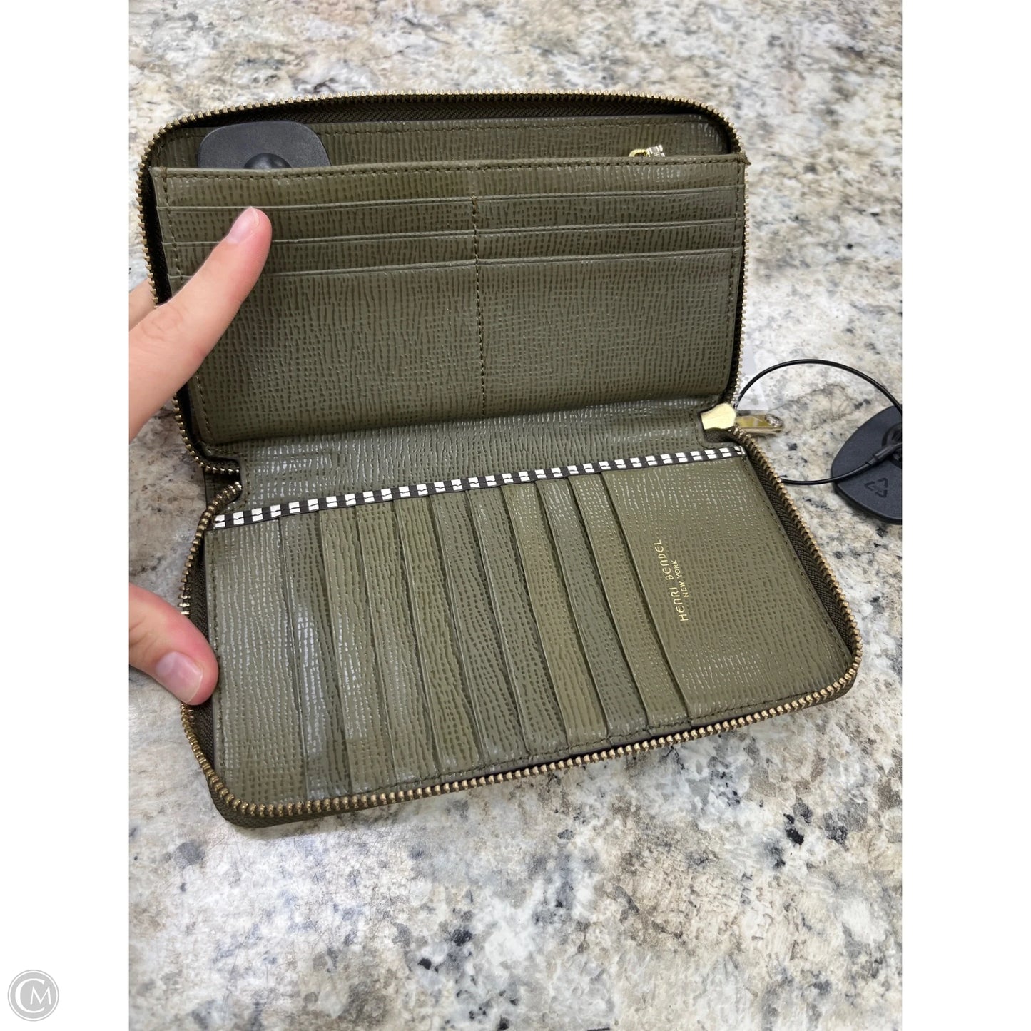 Wallet Leather By Henri Bendel, Size: Large