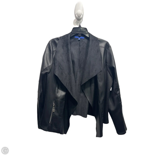 Jacket Moto By Apt 9 In Black, Size: Xxl