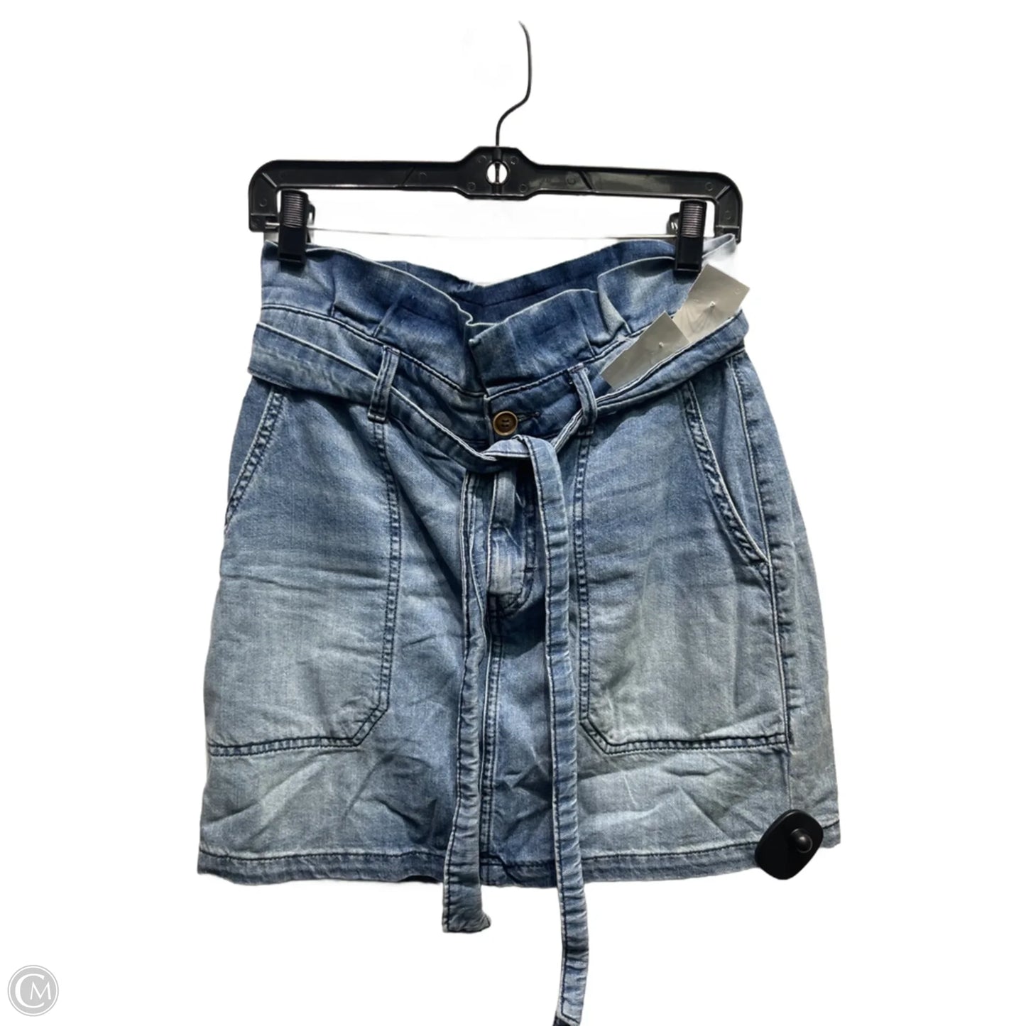 Skirt Mini & Short By Free People In Blue Denim, Size: 4