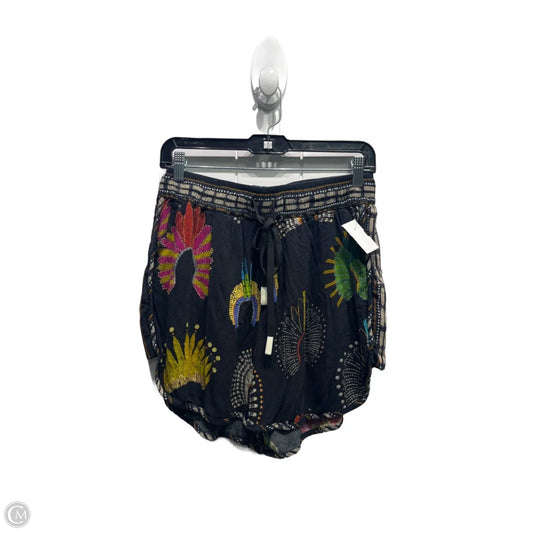 Shorts By Farm Rio In Black & Pink, Size: M