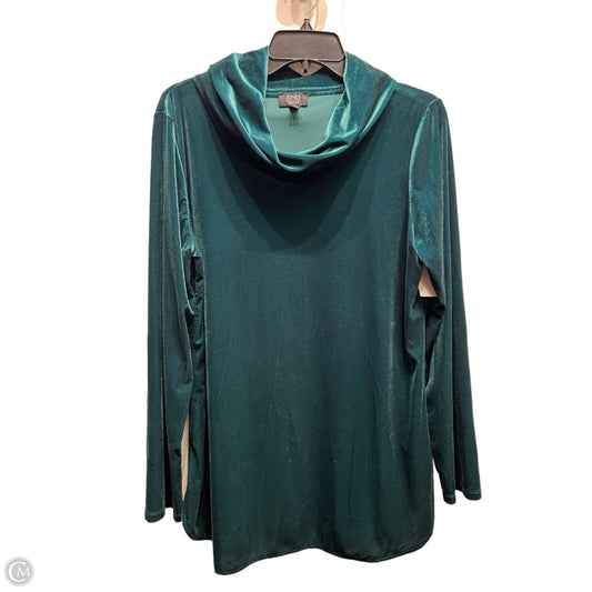 Top Long Sleeve By Jones New York In Green, Size: L