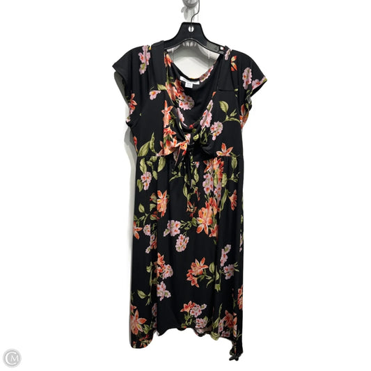 Dress Work By Tommy Bahama In Black & Orange, Size: M