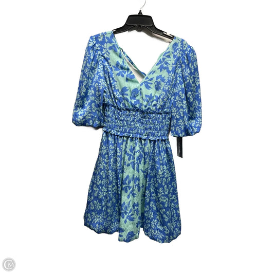 Dress Casual Short By Taylor In Blue & Green, Size: Xs