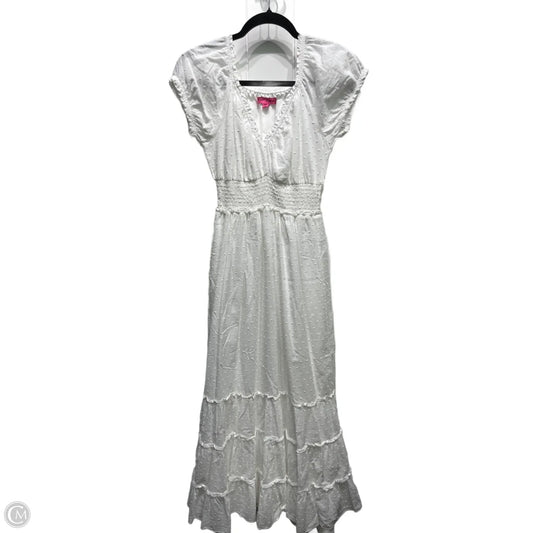 Dress Casual Maxi By Betsey Johnson In White, Size: S