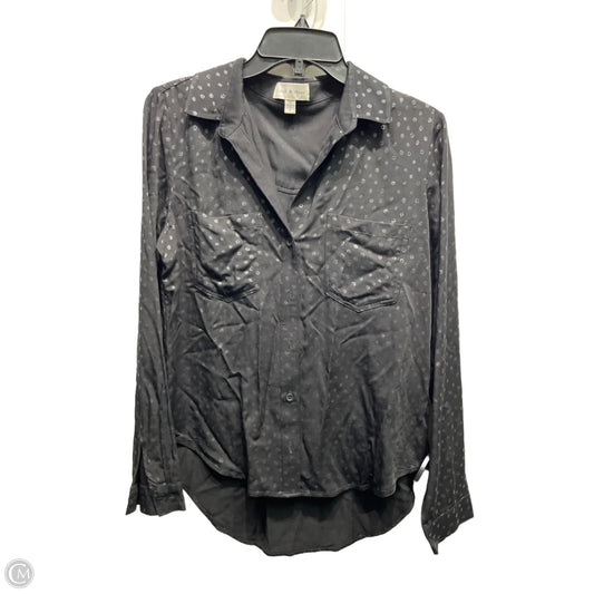 Top Long Sleeve By Cloth & Stone In Black, Size: S