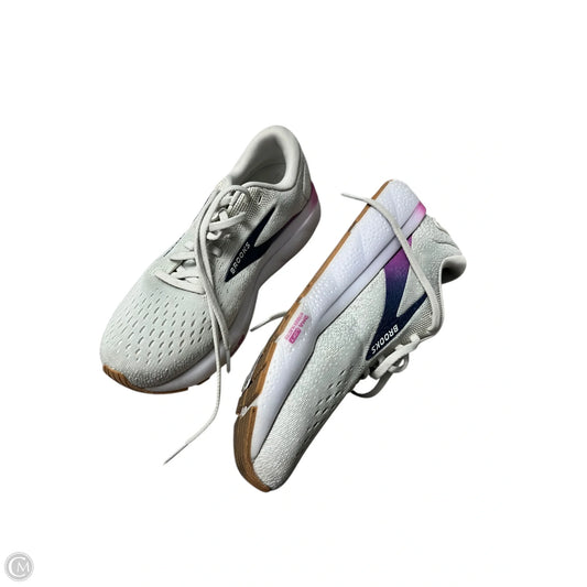 Shoes Athletic By Brooks In Grey & Purple, Size: 7
