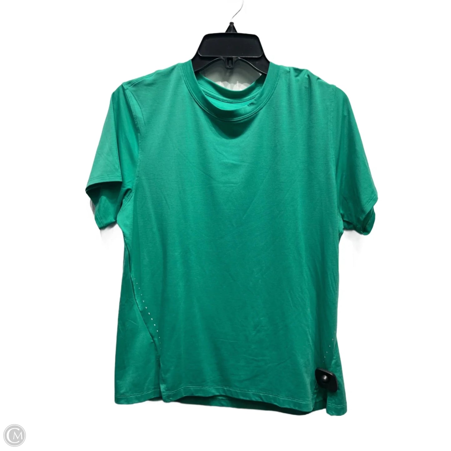 Athletic Top Short Sleeve By Lululemon In Green, Size: M