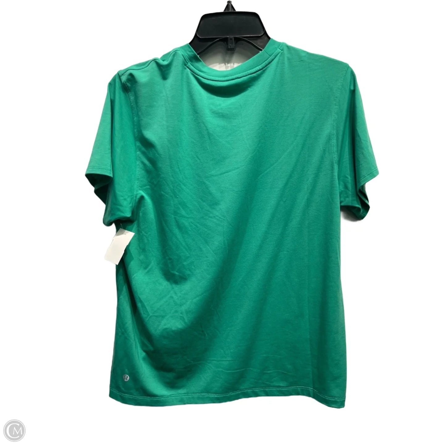 Athletic Top Short Sleeve By Lululemon In Green, Size: M