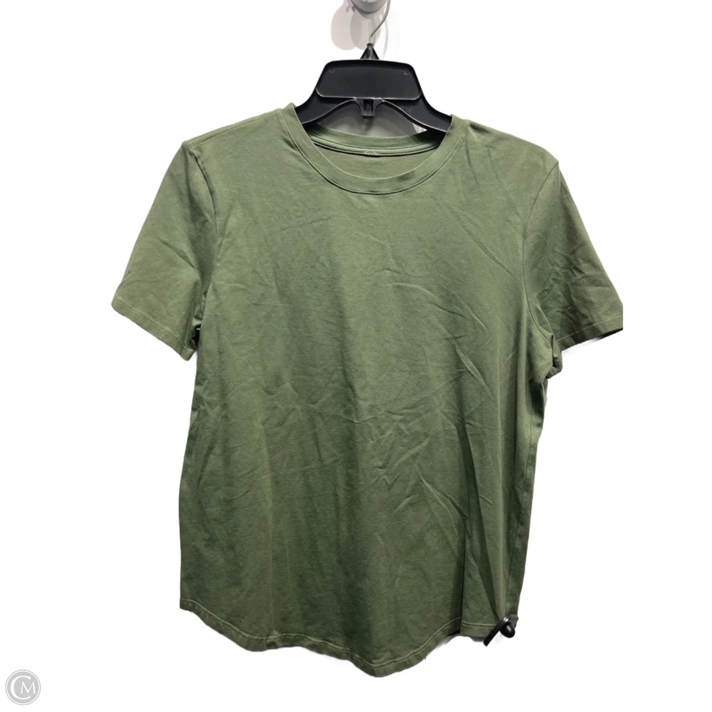 Athletic Top Short Sleeve By Lululemon In Green, Size: M