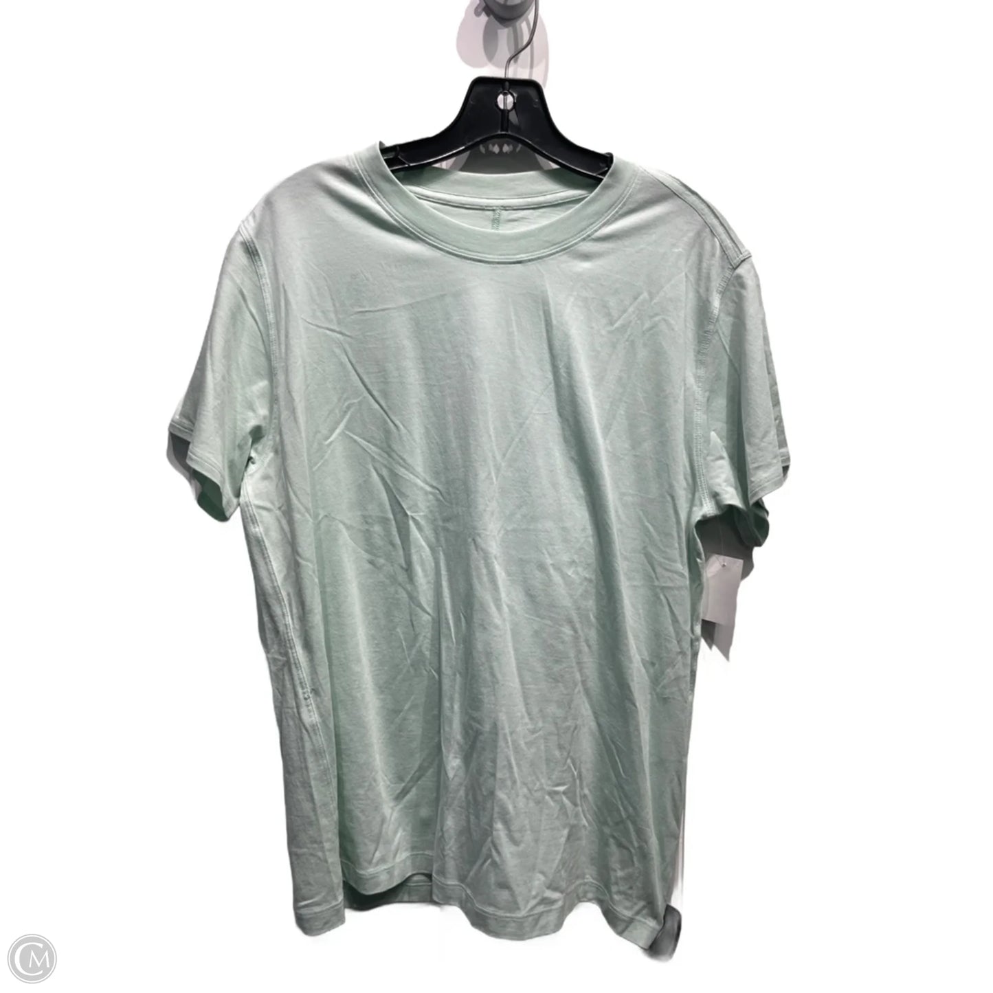 Athletic Top Short Sleeve By Lululemon In Green, Size: M