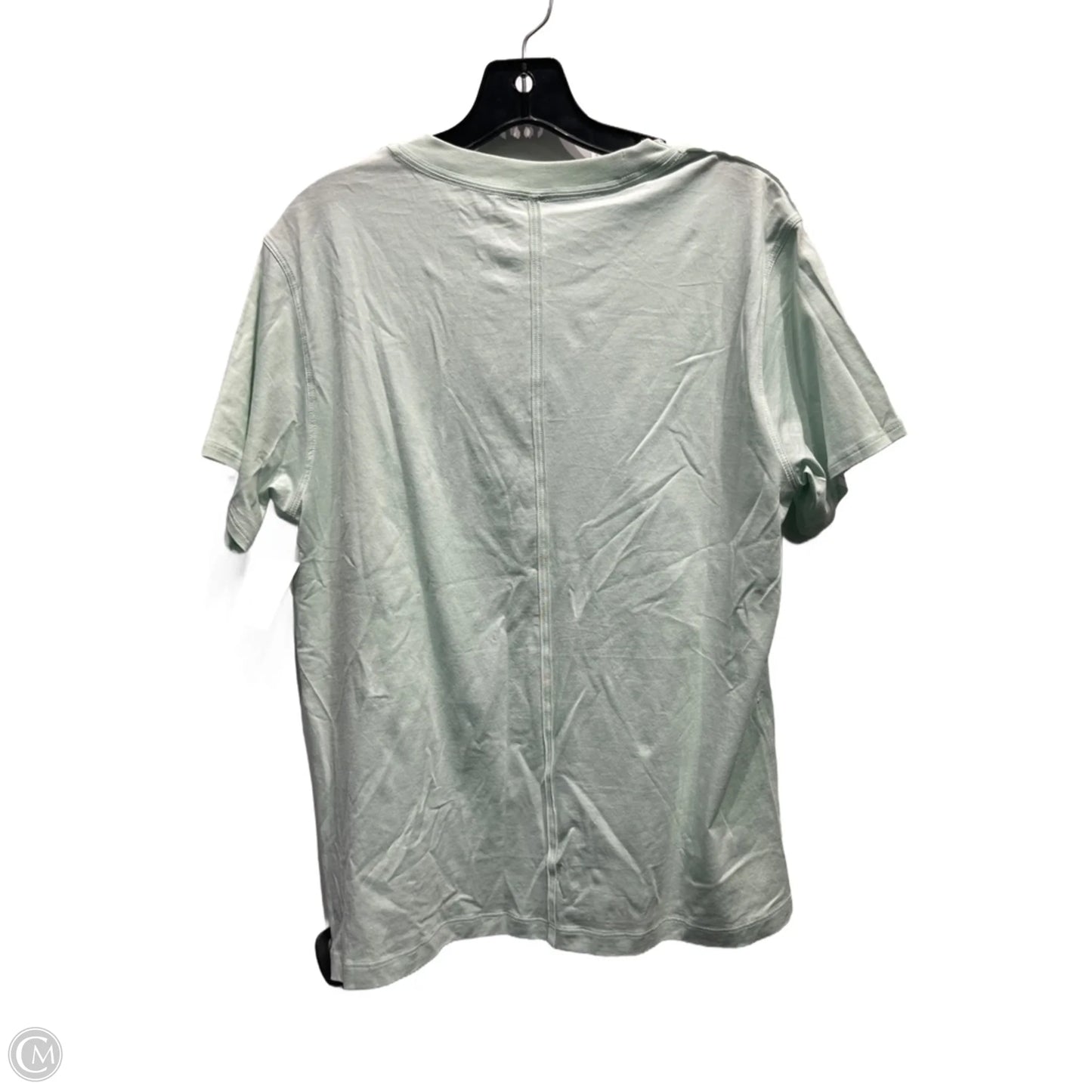 Athletic Top Short Sleeve By Lululemon In Green, Size: M