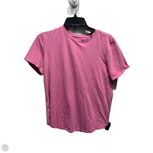 Athletic Top Short Sleeve By Lululemon In Mauve, Size: M
