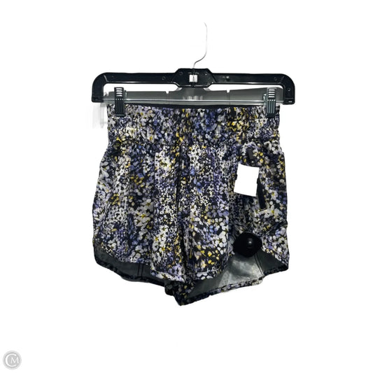 Athletic Shorts By Lululemon In Blue & Yellow, Size: 4