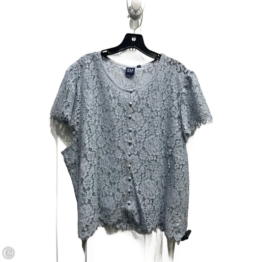 Top Short Sleeve By Gap In Blue, Size: Xxl