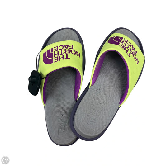 Sandals Flats By The North Face In Green & Purple, Size: 8