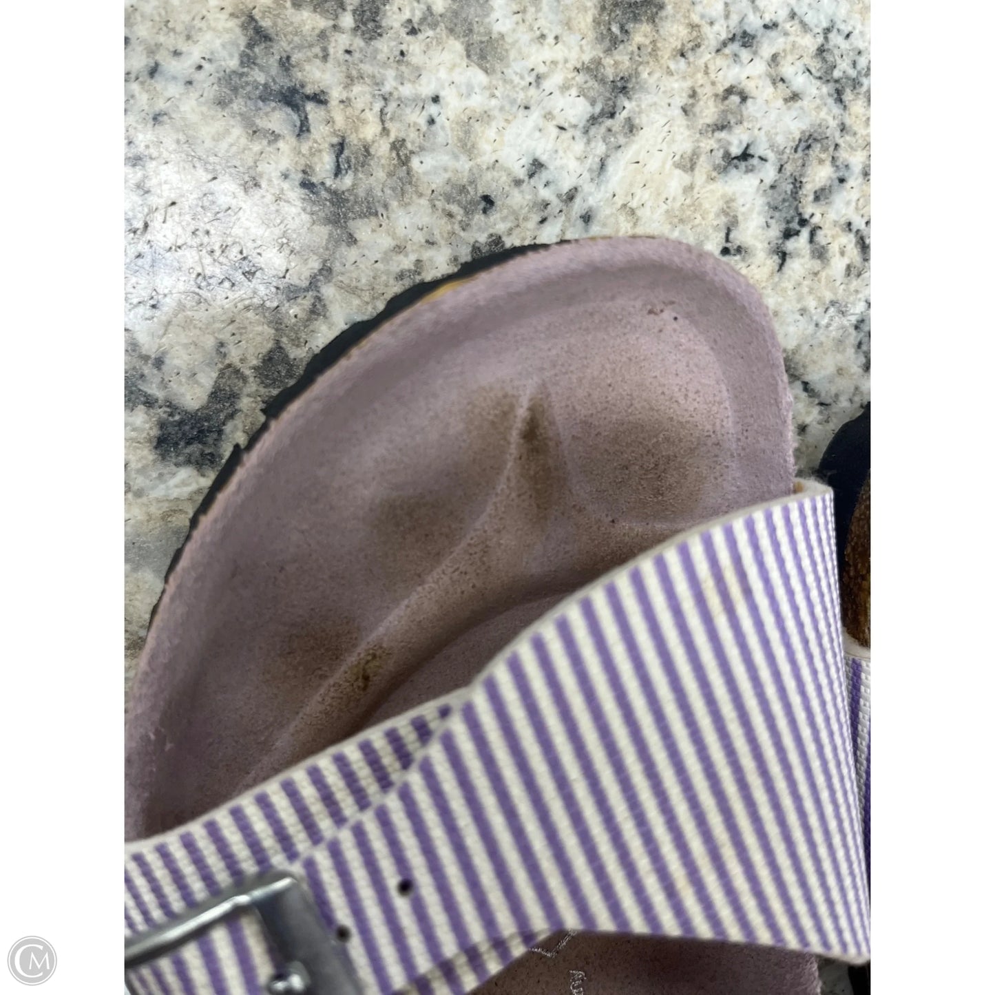 Sandals Flats By  birkis  In Purple, Size: 7