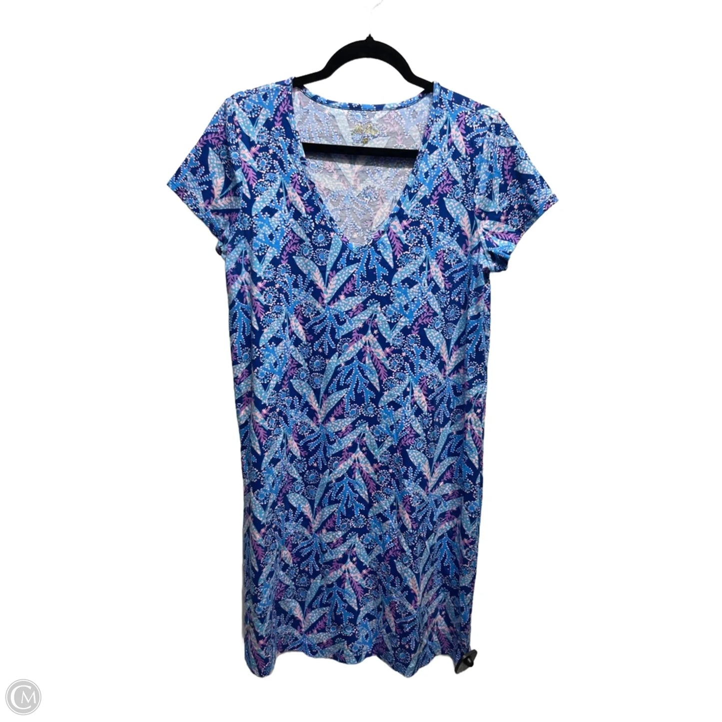 Dress Designer By Lilly Pulitzer In Blue & Purple, Size: M