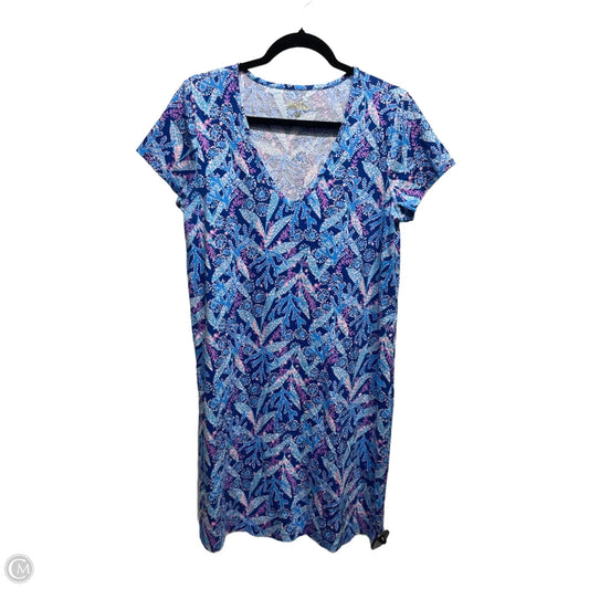 Dress Designer By Lilly Pulitzer In Blue & Purple, Size: M