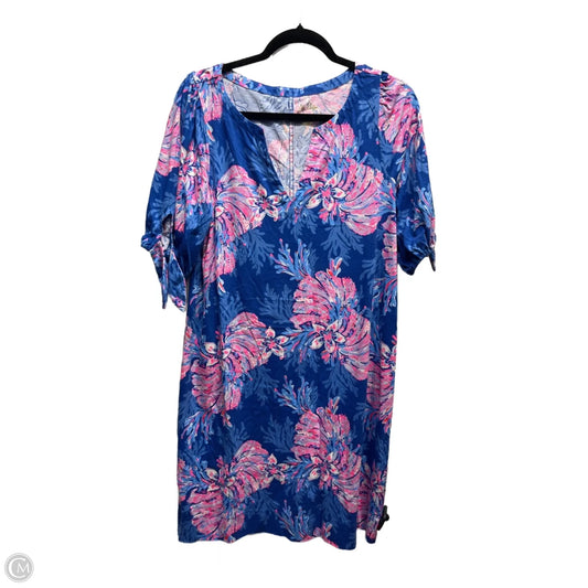 Dress Casual Short By Lilly Pulitzer In Blue & Pink, Size: L