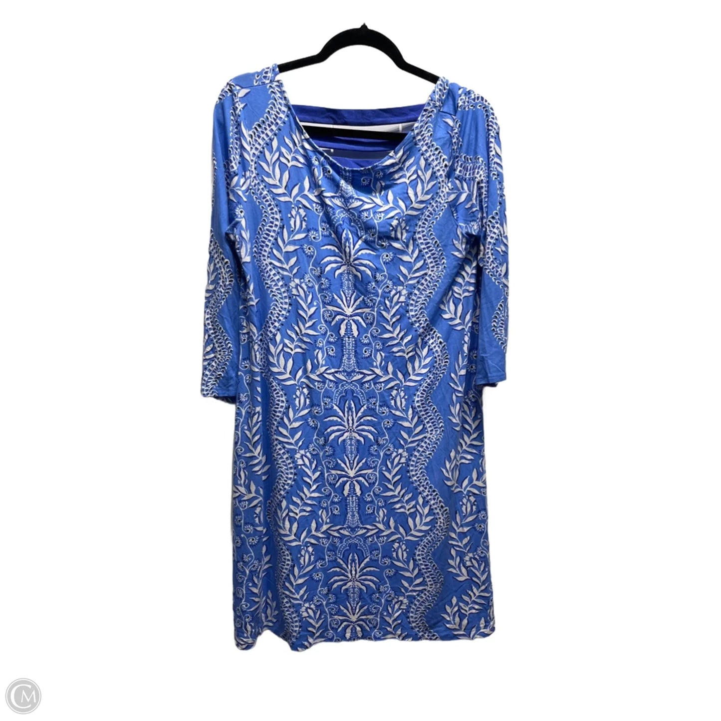 Dress Casual Short By Lilly Pulitzer In Blue & White, Size: L