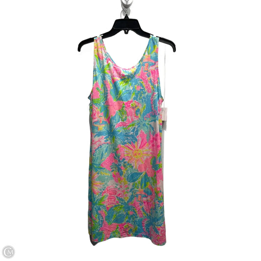 Dress Designer By Lilly Pulitzer In Green & Pink, Size: L