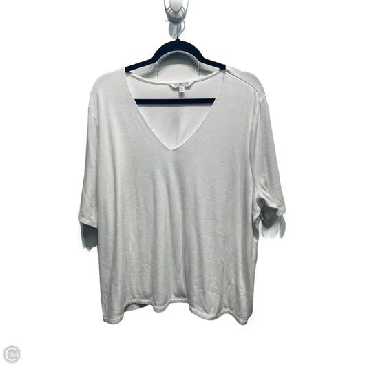 Top Short Sleeve Basic By Liverpool In White, Size: 3x