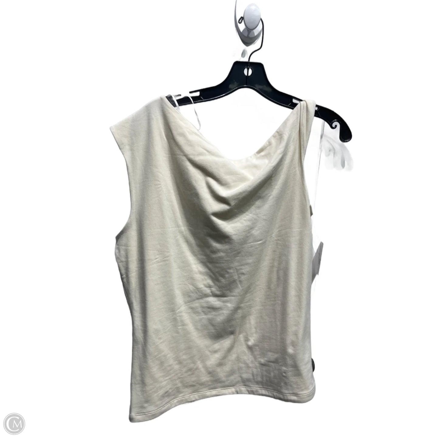 Top Sleeveless By Gap In Cream, Size: L