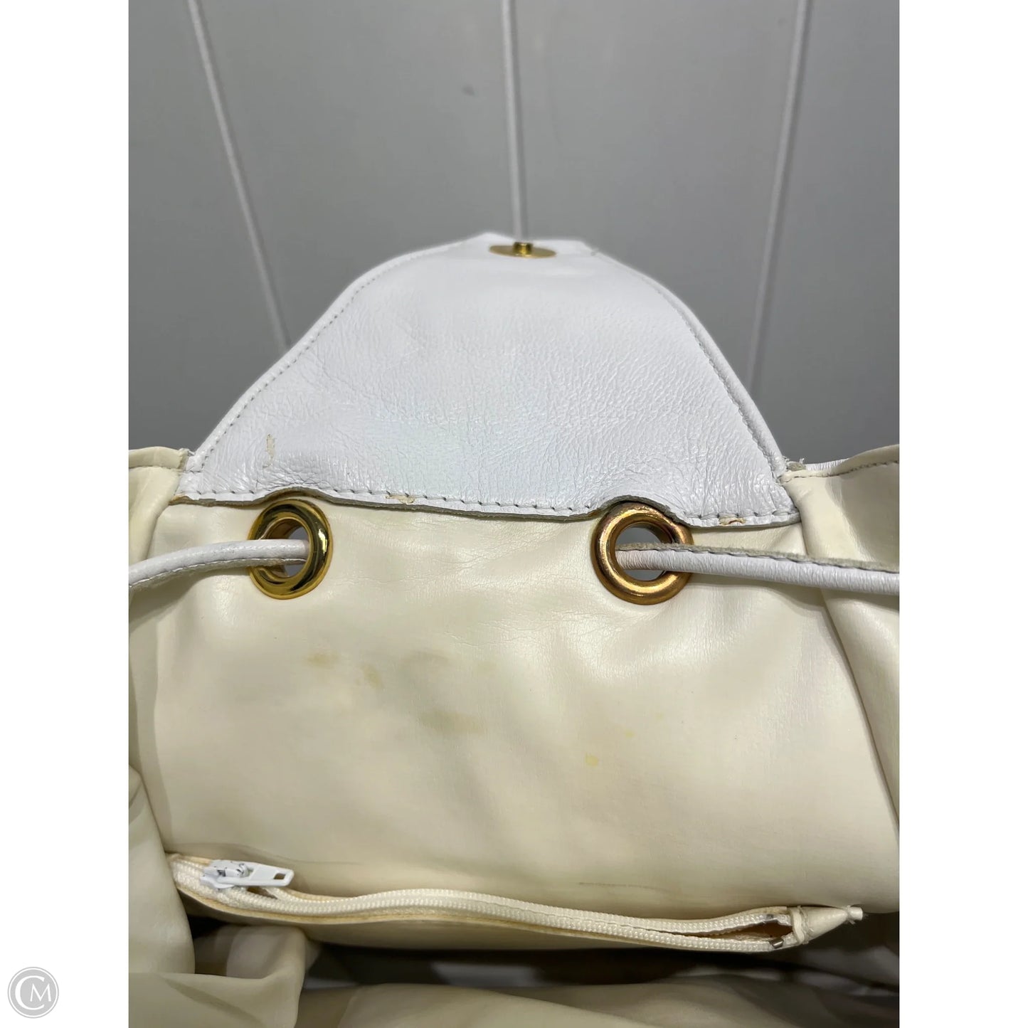 Backpack Leather By Clothes Mentor, Size: Medium