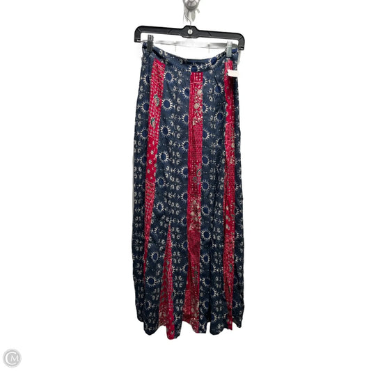 Skirt Maxi By Natural Life In Blue & Red, Size: M