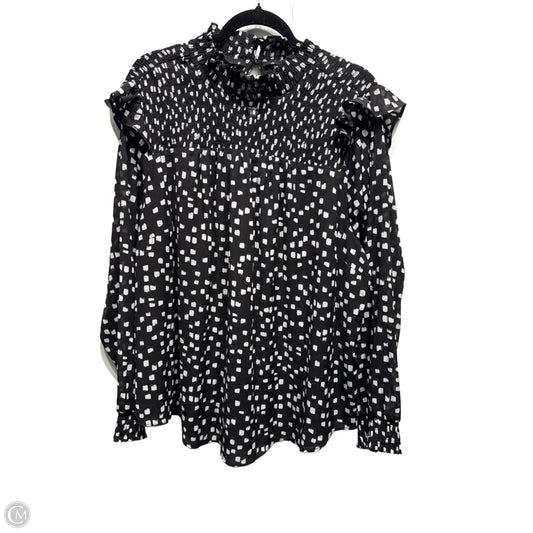 Top Long Sleeve By Torrid In Black & White, Size: 3x