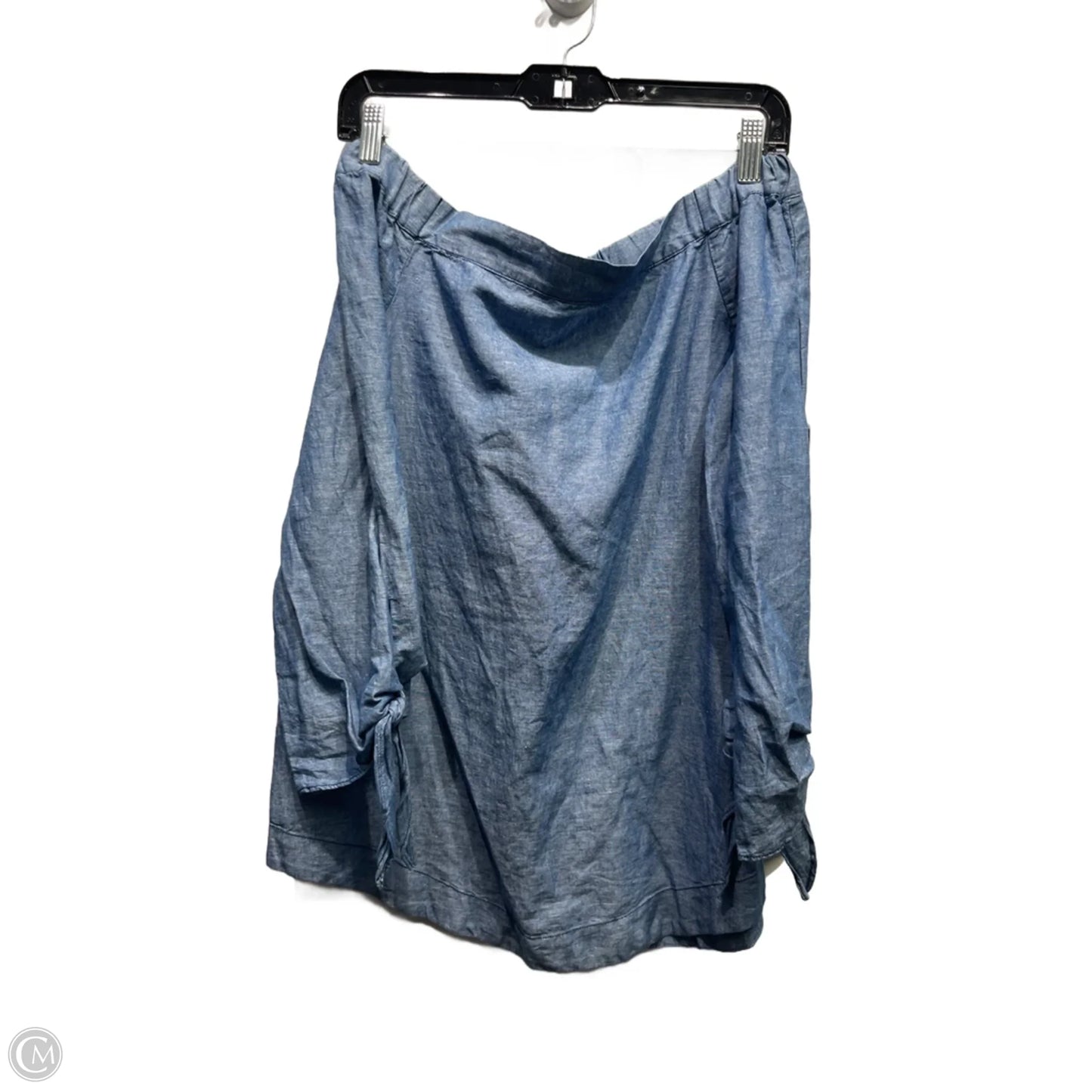 Top Long Sleeve By Free People In Blue Denim, Size: Xs